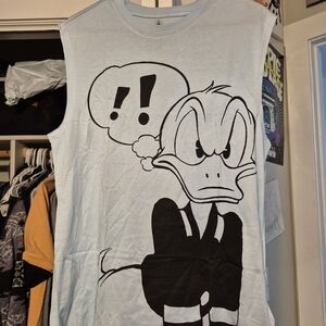 Disney Light Gray Graphic Top